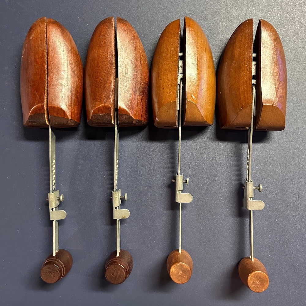 2 Pair Vintage Wooden Shoe Stretchers/Trees